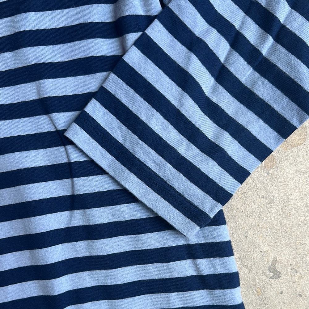 Marimekko Striped V-Neck 3/4 Sleeve Top - Picture 4 of 6